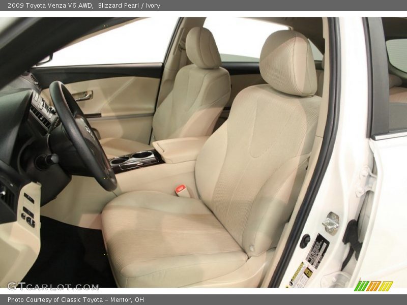 Blizzard Pearl / Ivory 2009 Toyota Venza V6 AWD