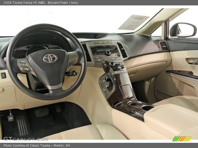 Blizzard Pearl / Ivory 2009 Toyota Venza V6 AWD