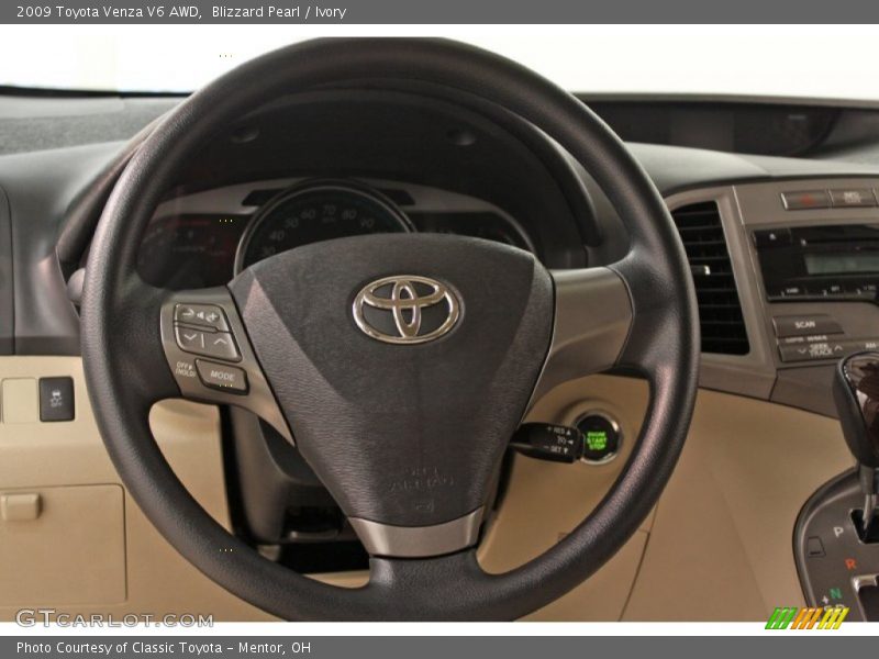Blizzard Pearl / Ivory 2009 Toyota Venza V6 AWD