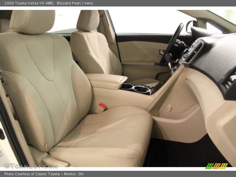 Blizzard Pearl / Ivory 2009 Toyota Venza V6 AWD