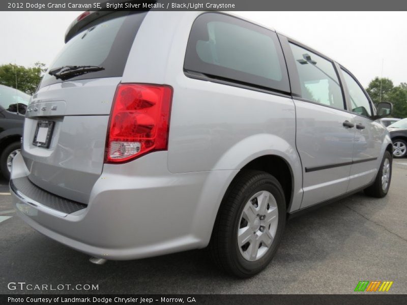 Bright Silver Metallic / Black/Light Graystone 2012 Dodge Grand Caravan SE