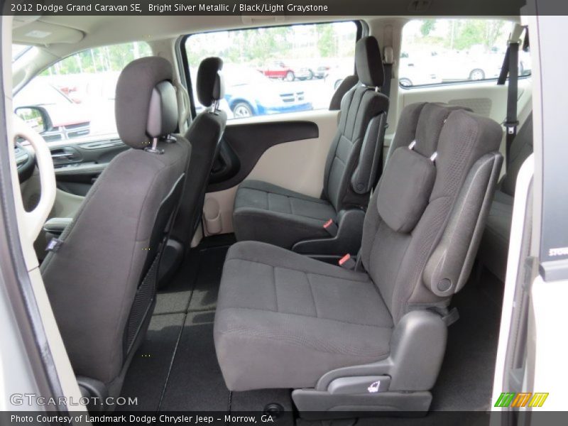 Bright Silver Metallic / Black/Light Graystone 2012 Dodge Grand Caravan SE
