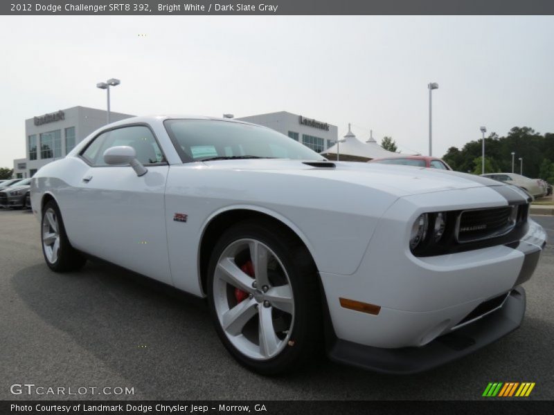 Bright White / Dark Slate Gray 2012 Dodge Challenger SRT8 392