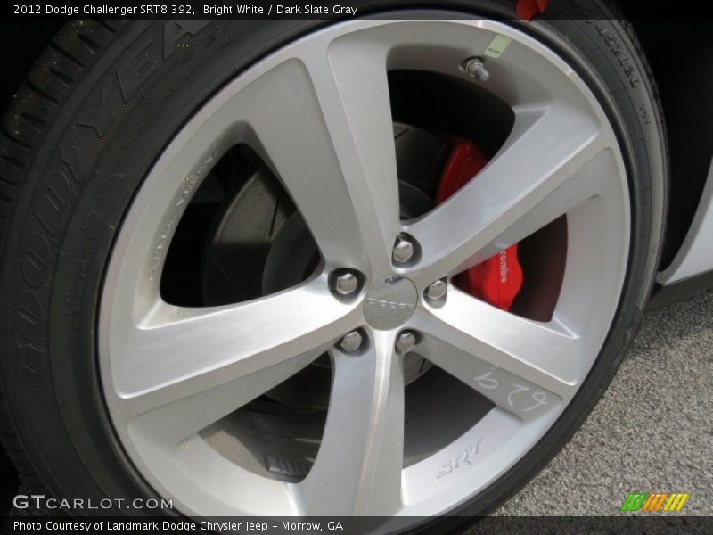 Bright White / Dark Slate Gray 2012 Dodge Challenger SRT8 392
