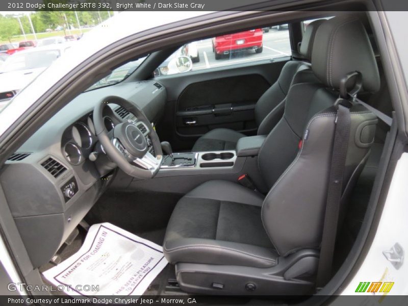 Bright White / Dark Slate Gray 2012 Dodge Challenger SRT8 392