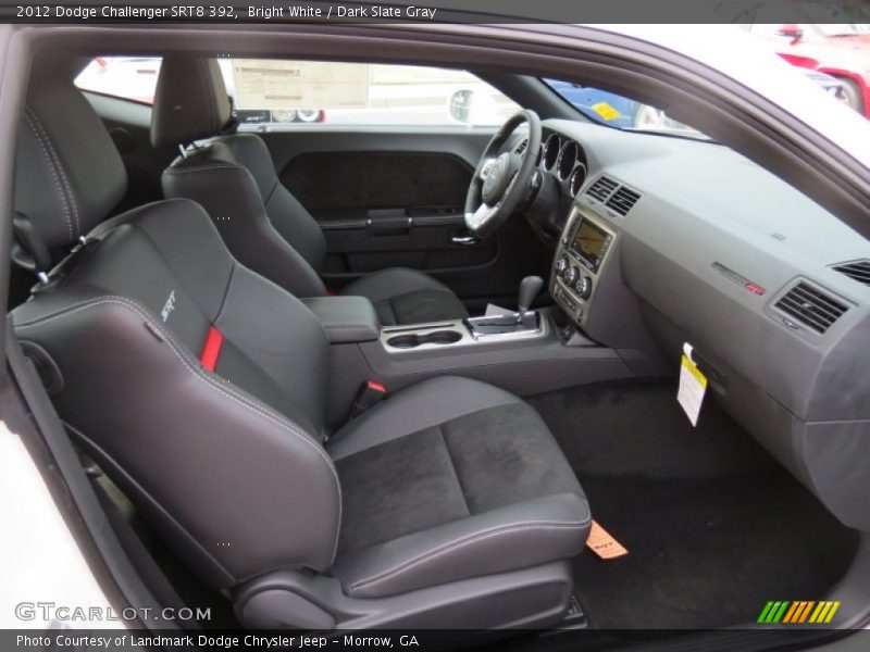 Bright White / Dark Slate Gray 2012 Dodge Challenger SRT8 392