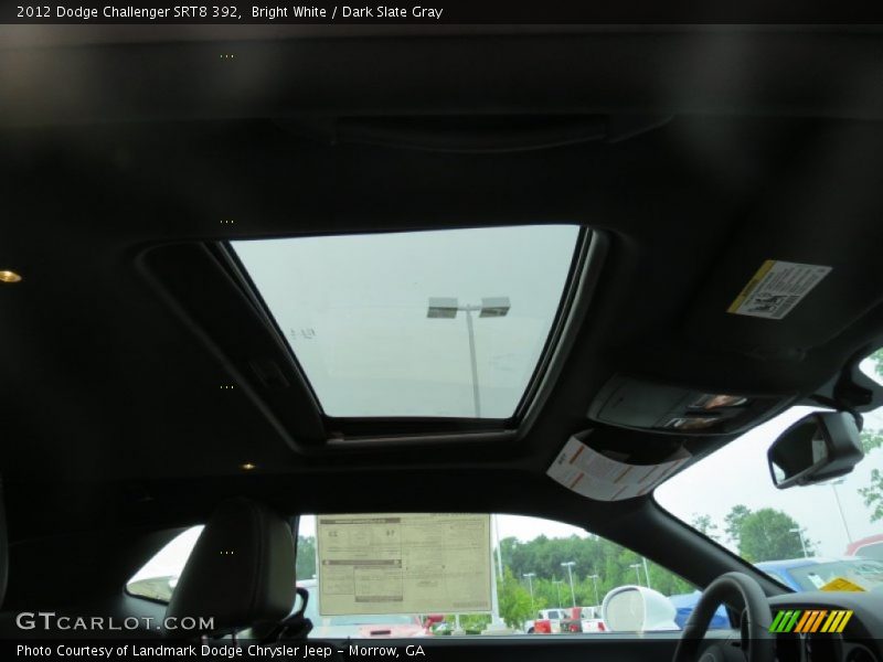 Bright White / Dark Slate Gray 2012 Dodge Challenger SRT8 392