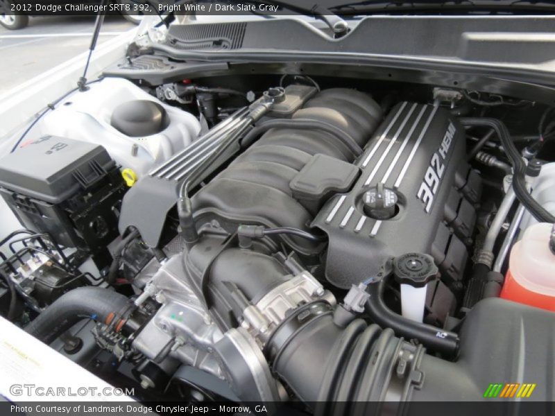 Bright White / Dark Slate Gray 2012 Dodge Challenger SRT8 392