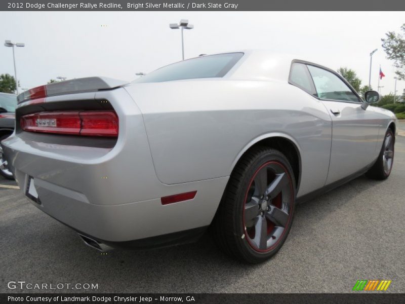 Bright Silver Metallic / Dark Slate Gray 2012 Dodge Challenger Rallye Redline