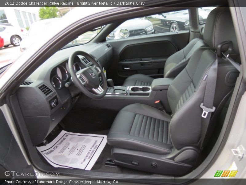 Bright Silver Metallic / Dark Slate Gray 2012 Dodge Challenger Rallye Redline