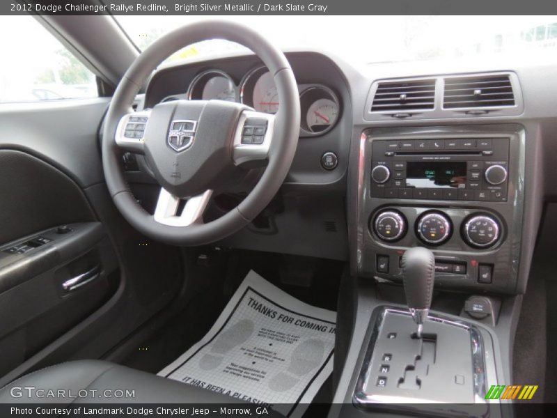 Bright Silver Metallic / Dark Slate Gray 2012 Dodge Challenger Rallye Redline