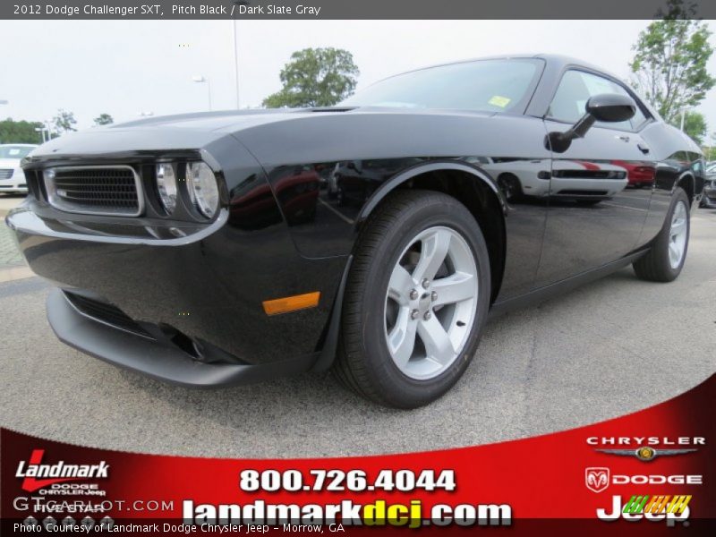 Pitch Black / Dark Slate Gray 2012 Dodge Challenger SXT