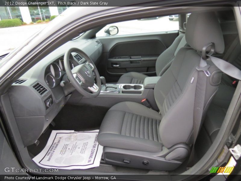 Pitch Black / Dark Slate Gray 2012 Dodge Challenger SXT