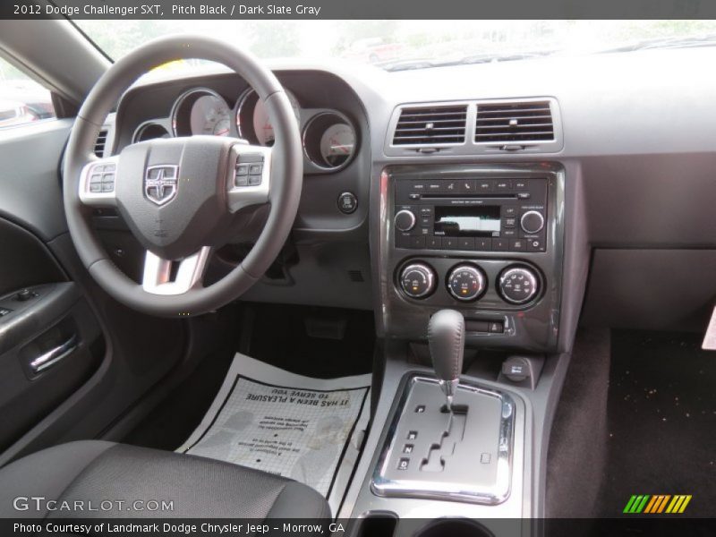 Pitch Black / Dark Slate Gray 2012 Dodge Challenger SXT