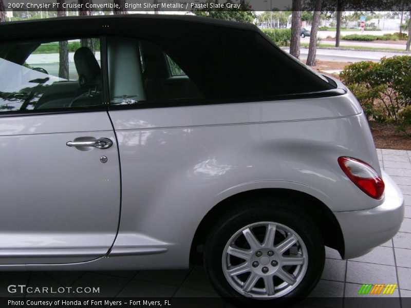 Bright Silver Metallic / Pastel Slate Gray 2007 Chrysler PT Cruiser Convertible