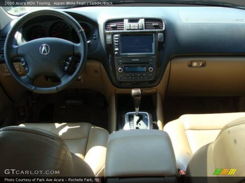Aspen White Pearl / Saddle/Black 2006 Acura MDX Touring