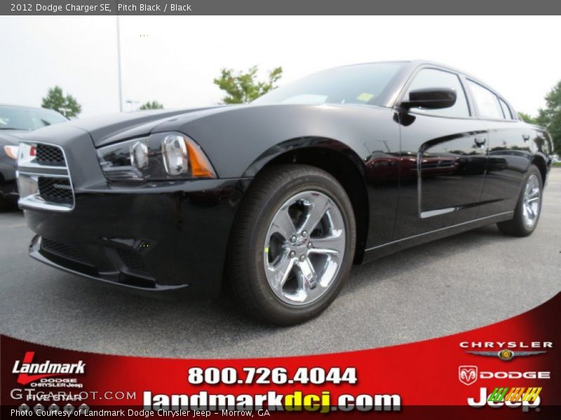 Pitch Black / Black 2012 Dodge Charger SE