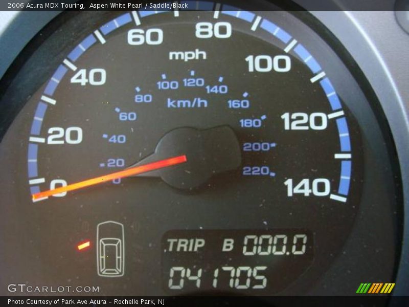 Aspen White Pearl / Saddle/Black 2006 Acura MDX Touring