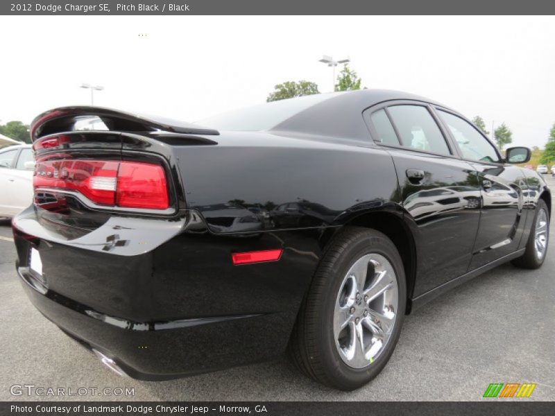 Pitch Black / Black 2012 Dodge Charger SE