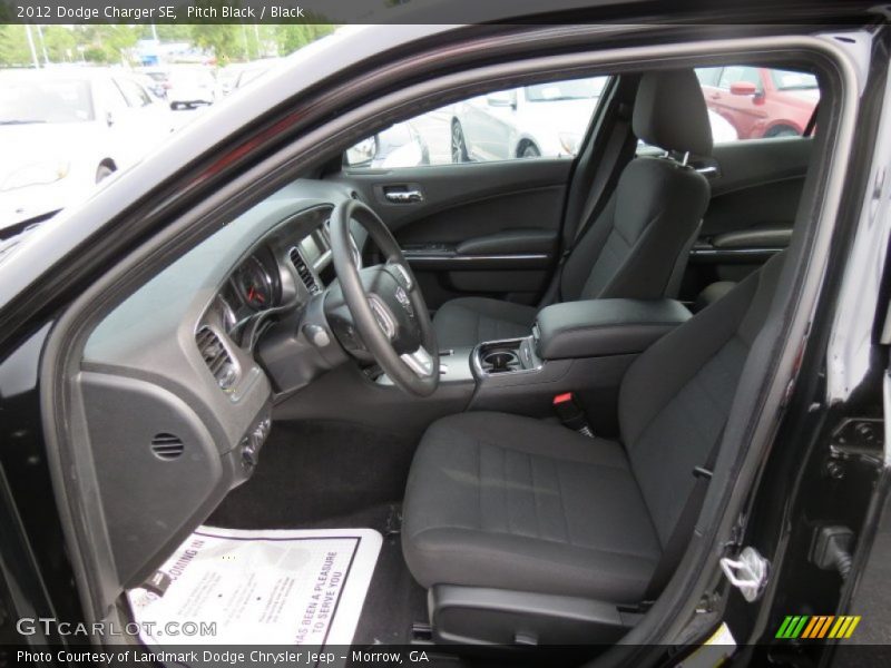 Pitch Black / Black 2012 Dodge Charger SE