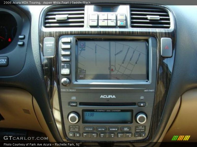 Aspen White Pearl / Saddle/Black 2006 Acura MDX Touring