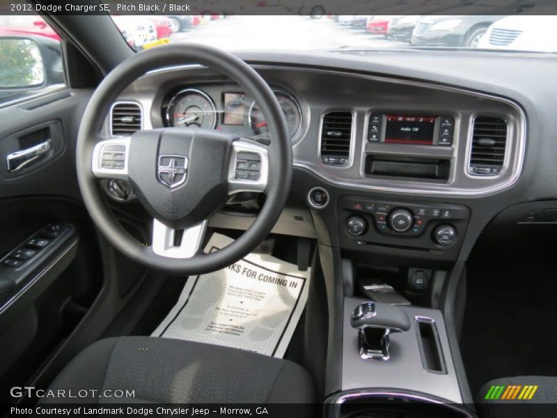 Pitch Black / Black 2012 Dodge Charger SE