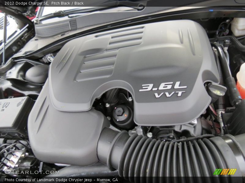 Pitch Black / Black 2012 Dodge Charger SE