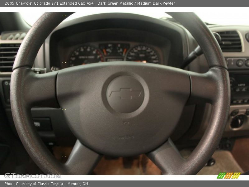 Dark Green Metallic / Medium Dark Pewter 2005 Chevrolet Colorado Z71 Extended Cab 4x4