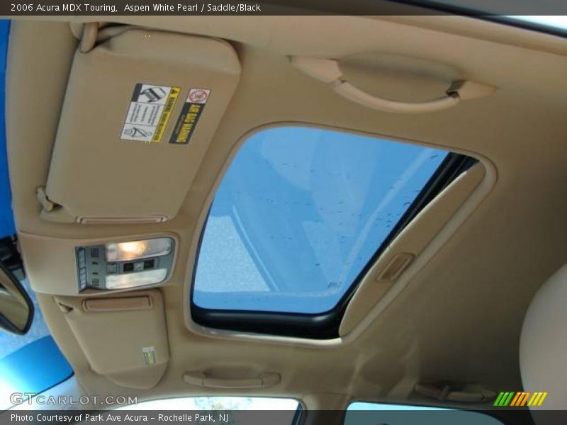Aspen White Pearl / Saddle/Black 2006 Acura MDX Touring