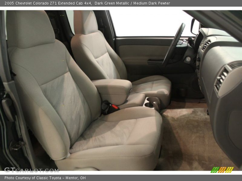 Dark Green Metallic / Medium Dark Pewter 2005 Chevrolet Colorado Z71 Extended Cab 4x4