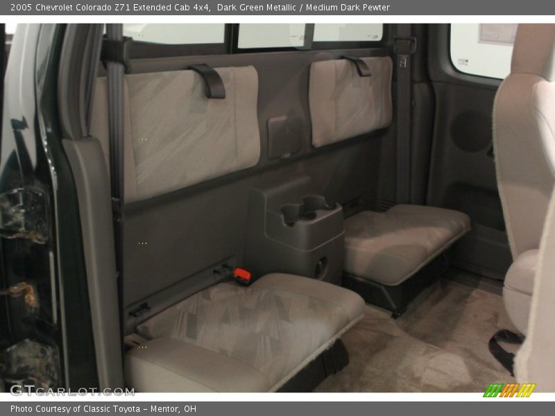 Dark Green Metallic / Medium Dark Pewter 2005 Chevrolet Colorado Z71 Extended Cab 4x4