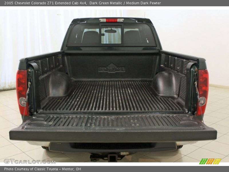 Dark Green Metallic / Medium Dark Pewter 2005 Chevrolet Colorado Z71 Extended Cab 4x4