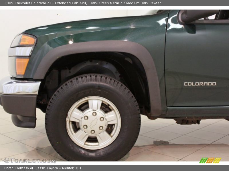 Dark Green Metallic / Medium Dark Pewter 2005 Chevrolet Colorado Z71 Extended Cab 4x4