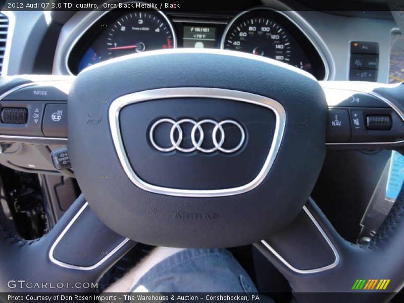 Orca Black Metallic / Black 2012 Audi Q7 3.0 TDI quattro