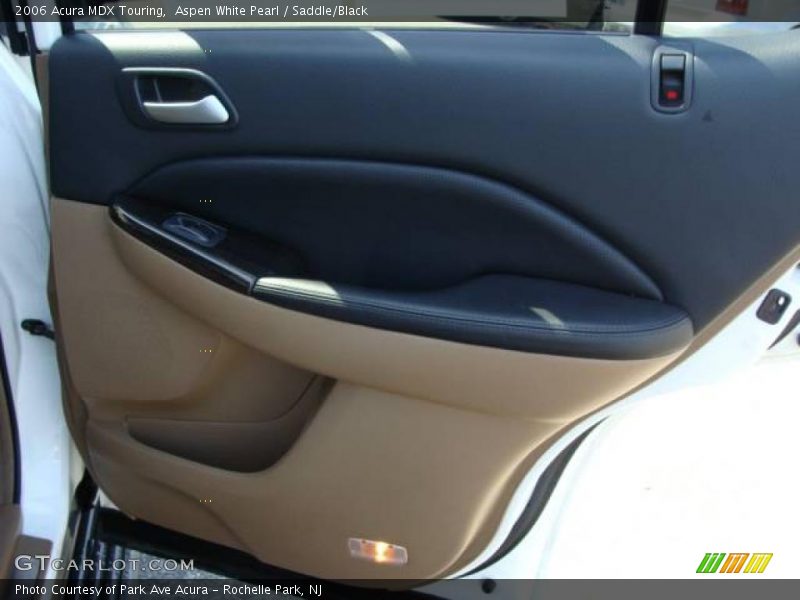 Aspen White Pearl / Saddle/Black 2006 Acura MDX Touring