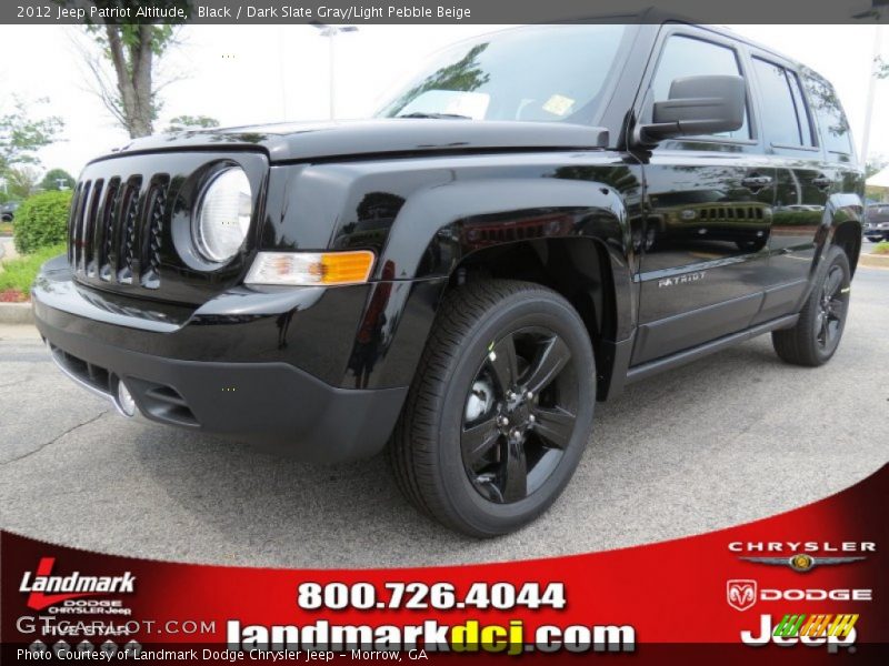 Black / Dark Slate Gray/Light Pebble Beige 2012 Jeep Patriot Altitude