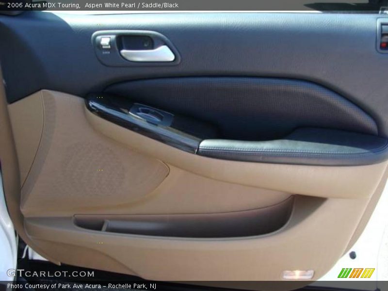 Aspen White Pearl / Saddle/Black 2006 Acura MDX Touring