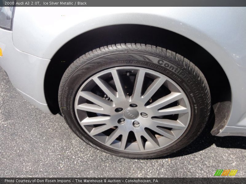 Ice Silver Metallic / Black 2008 Audi A3 2.0T