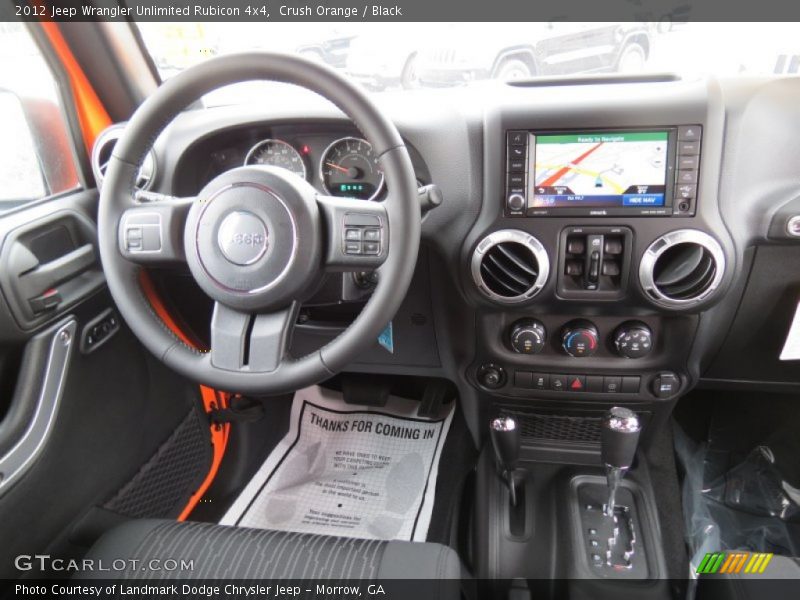 Crush Orange / Black 2012 Jeep Wrangler Unlimited Rubicon 4x4