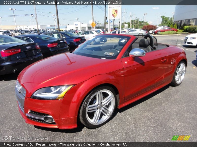 Volcano Red Metallic / Black/Spectra Silver 2011 Audi TT S 2.0T quattro Roadster
