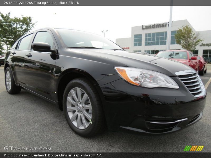 Black / Black 2012 Chrysler 200 Touring Sedan