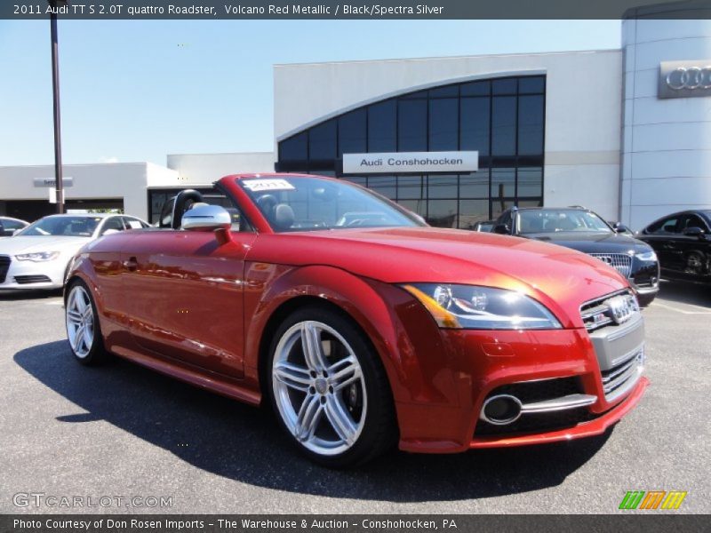 Volcano Red Metallic / Black/Spectra Silver 2011 Audi TT S 2.0T quattro Roadster