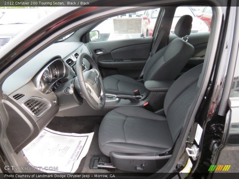 Black / Black 2012 Chrysler 200 Touring Sedan