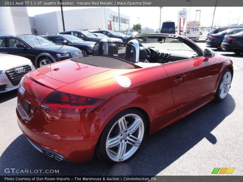 Volcano Red Metallic / Black/Spectra Silver 2011 Audi TT S 2.0T quattro Roadster