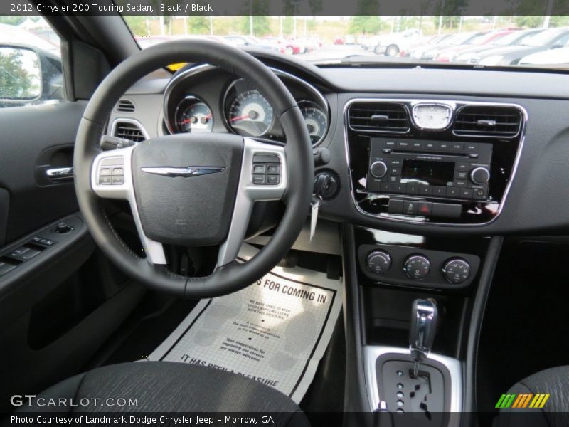 Black / Black 2012 Chrysler 200 Touring Sedan