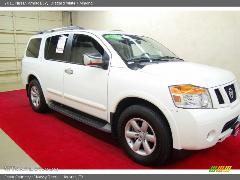 Blizzard White / Almond 2011 Nissan Armada SV