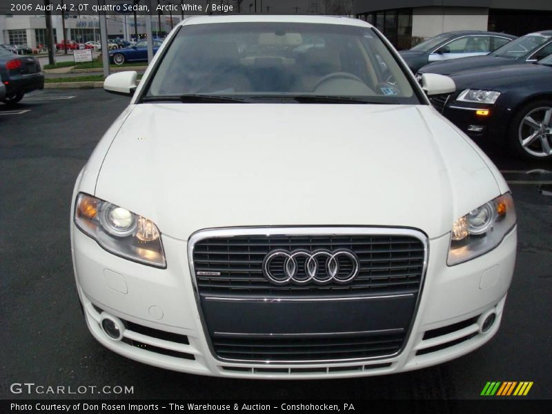 Arctic White / Beige 2006 Audi A4 2.0T quattro Sedan