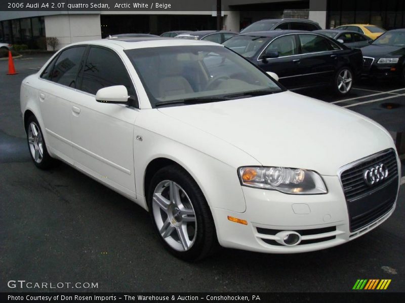 Arctic White / Beige 2006 Audi A4 2.0T quattro Sedan