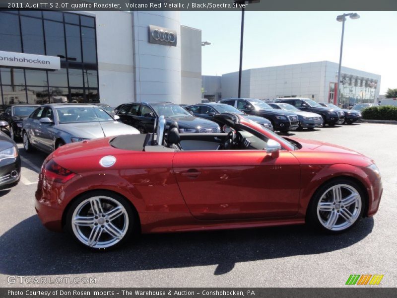 Volcano Red Metallic / Black/Spectra Silver 2011 Audi TT S 2.0T quattro Roadster