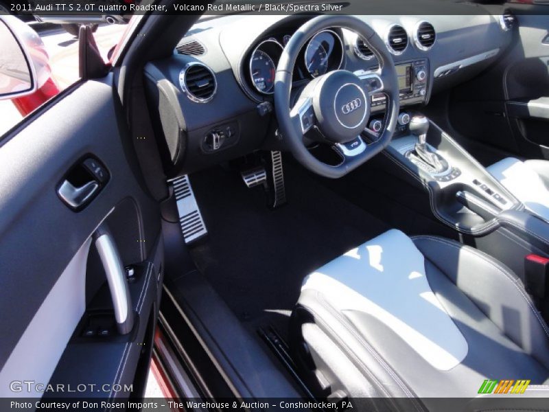 Volcano Red Metallic / Black/Spectra Silver 2011 Audi TT S 2.0T quattro Roadster
